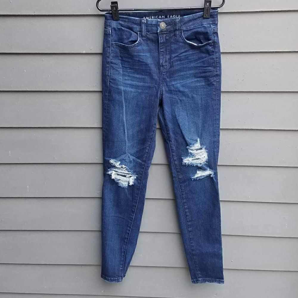 American Eagle Next Level Stretch Curvy High Rise Jeggings Size 4